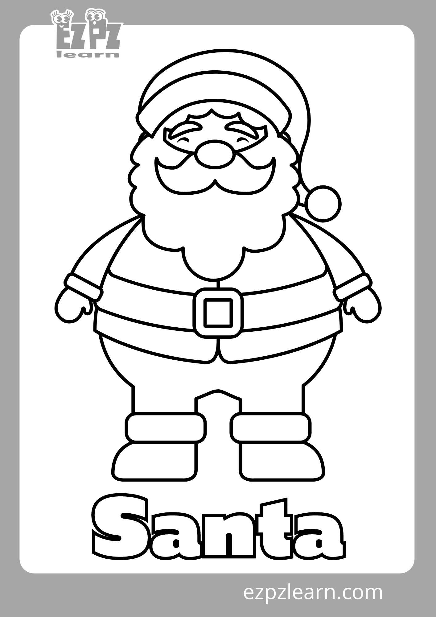 Santa coloring page